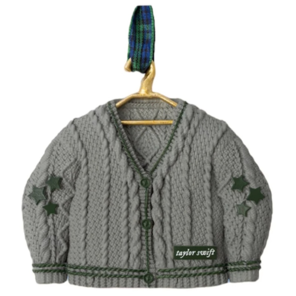 Taylor Swift folklore Cardigan Holiday Special Edition Gray Tree Ornament